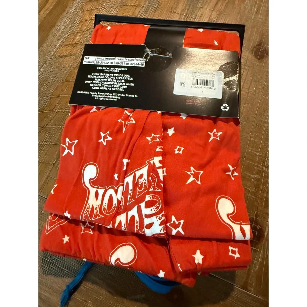 NEW Willie Nelson Mens Sleep Pants Pajama Bottoms Large‎ PJs Gift Country Music
